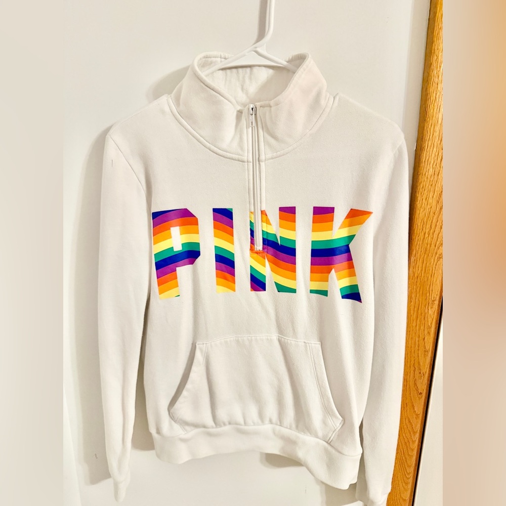 PINK Victoria's Secret White Pullover